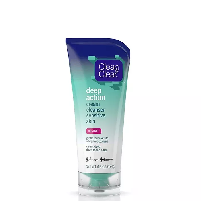 Clean & Clear Deep Action Cream Cleanser Sensitive Skin 6.5oz