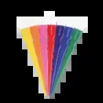 Comair Tinting Brushes Rainbow Mini Colored 7 stuks