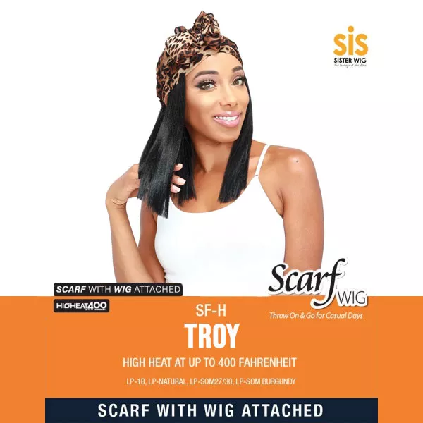 ZURY SIS SYNTHETIC SCARF WIG – SF-H TROY